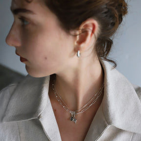 【PRE RELEASE】flat cable chain necklace SV 38cm