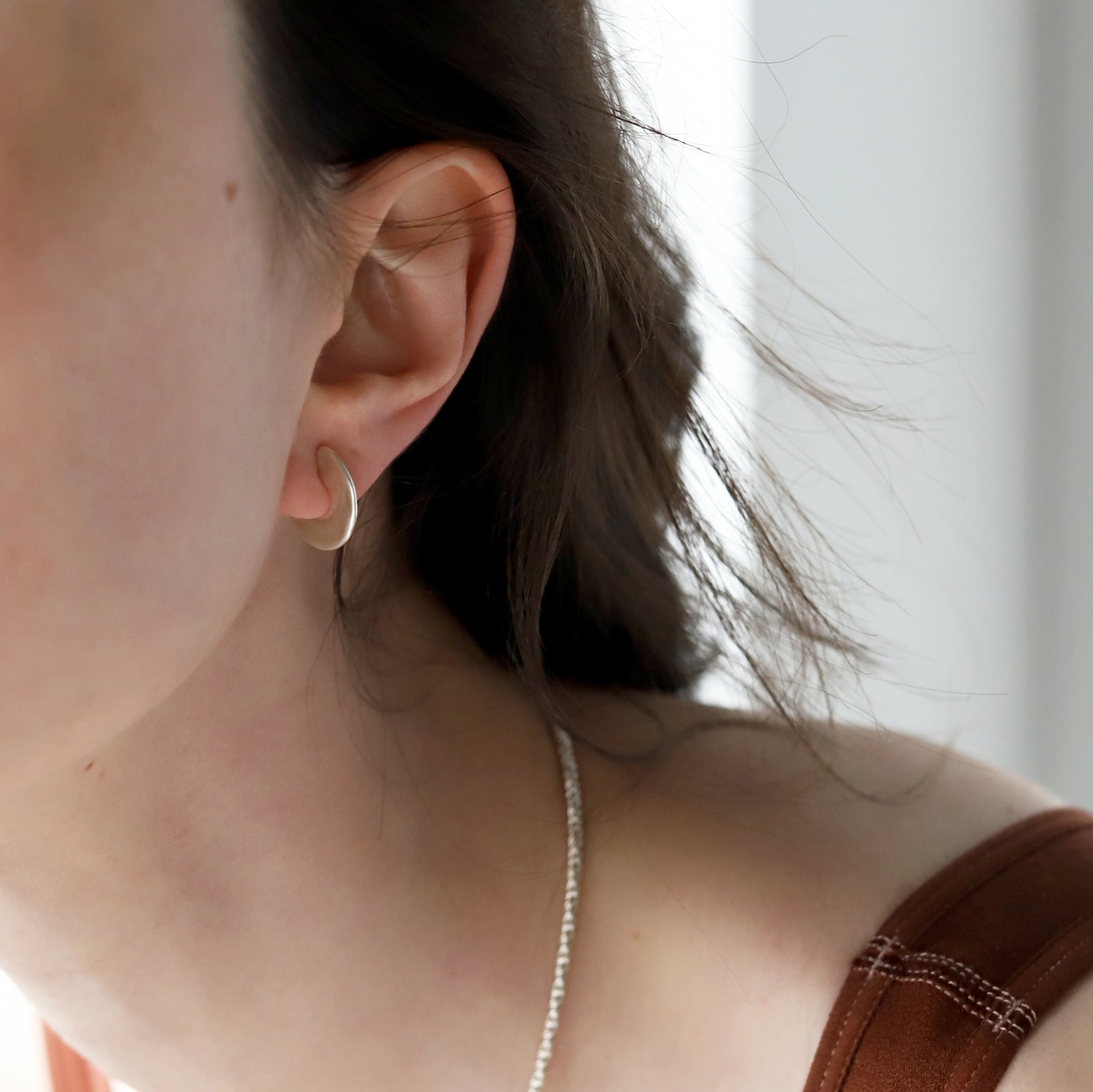 【SALE】[ONLINE STORE限定]フラットサークルピアス SV-S-