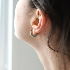 【SALE】[ONLINE STORE限定]フラットサークルピアス SV-S-