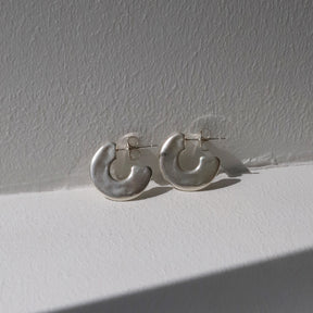 【SALE】[ONLINE STORE限定]フラットサークルピアス SV-S-