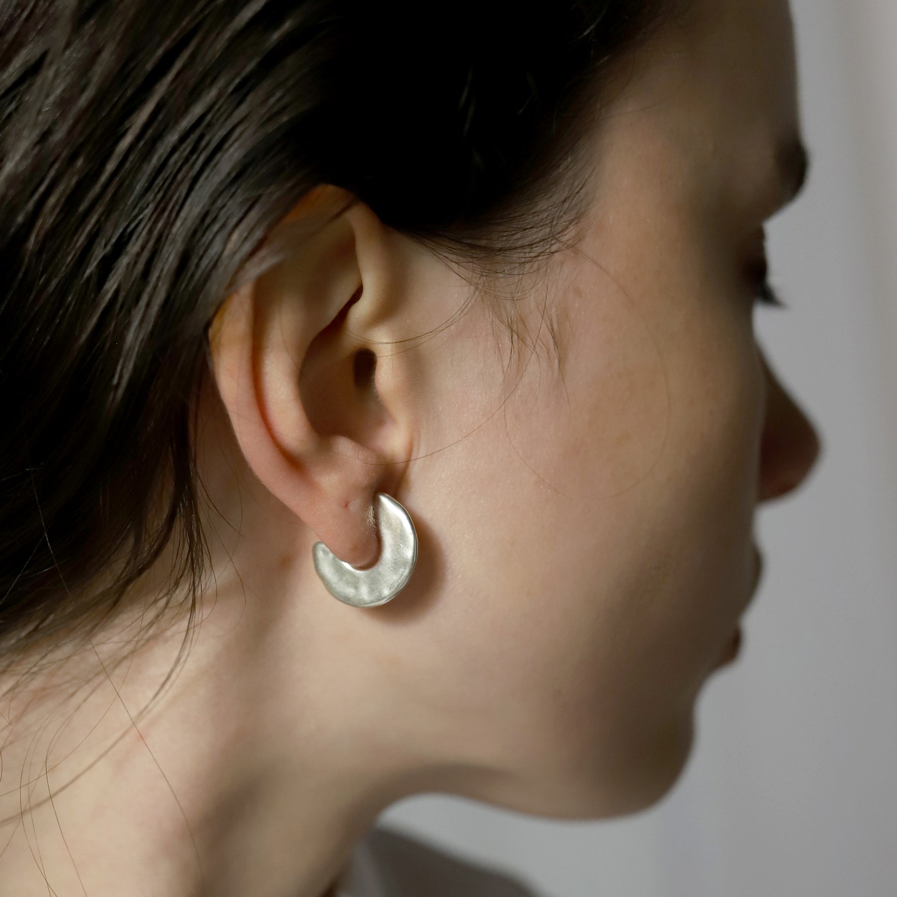 [ONLY STOCK] [ONLINE STORE Limited] flat circle pierce SV-M-