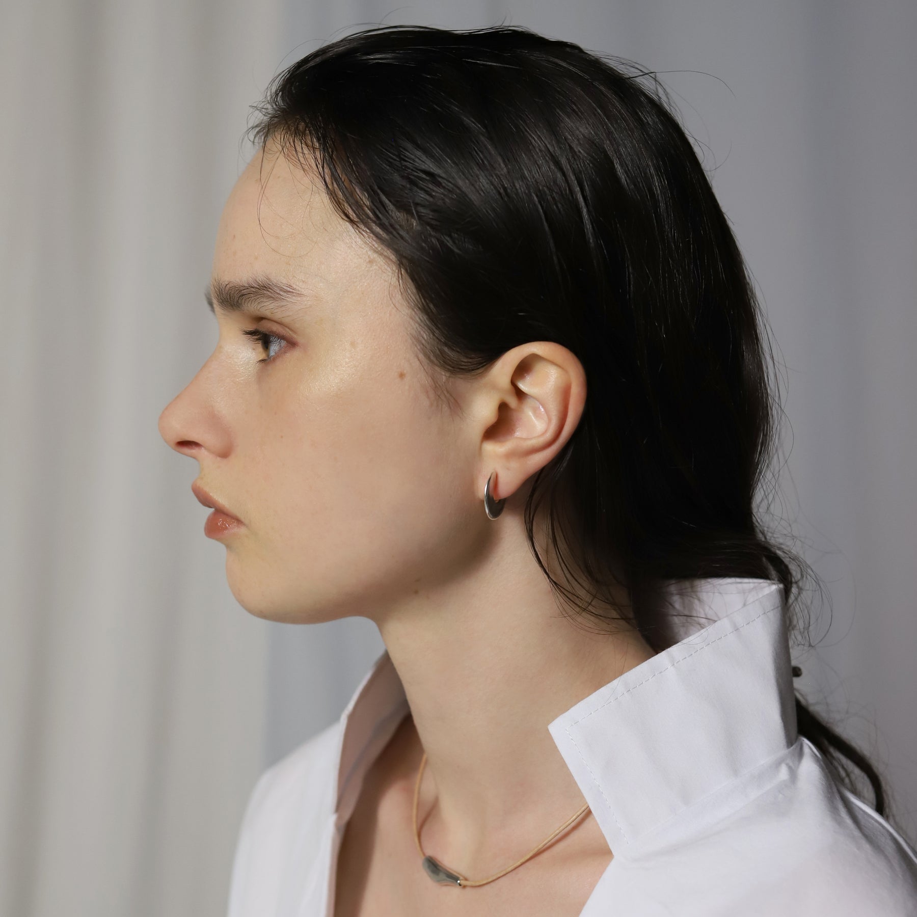 [ONLY STOCK] [ONLINE STORE Limited] flat circle pierce SV-M-