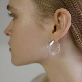 [ONLY STOCK] grass pool earrings SV