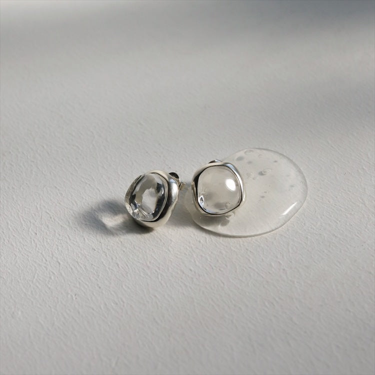 glass tow earrings