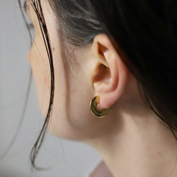 [ONLY STOCK] [ONLINE STORE Limited] flat circle earrings